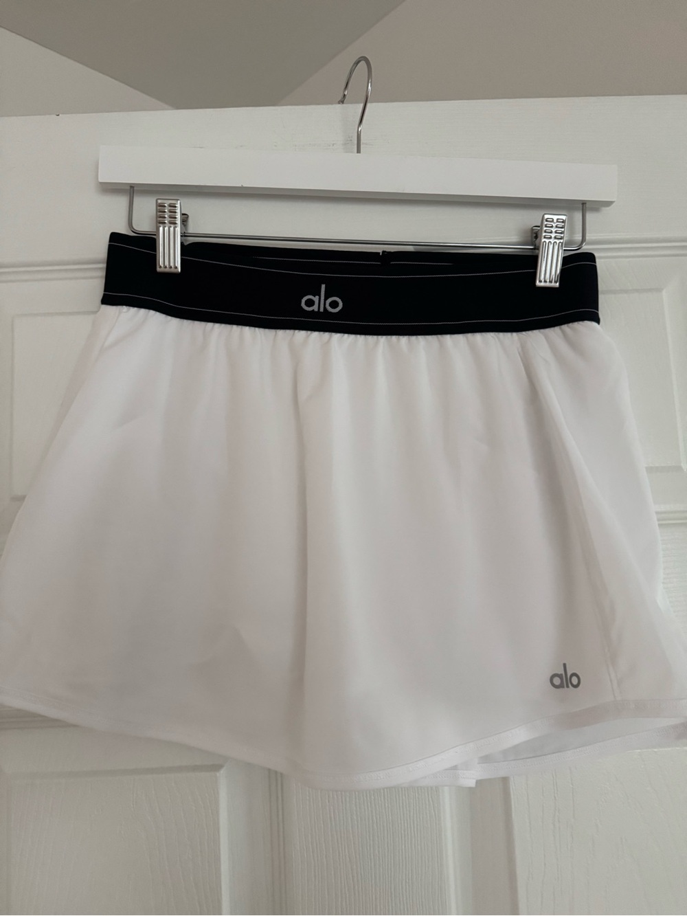 ALO Yoga White Match Point Tennis Skirt